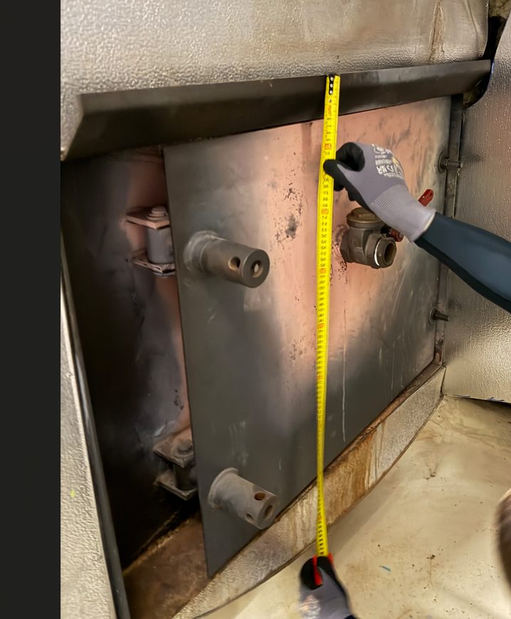 Rear boiler hatch